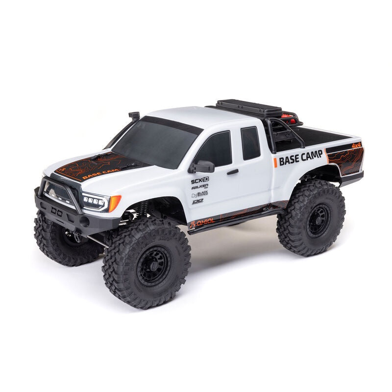 Axial 1/10 SCX10 III Base Camp 4X4 Rock Crawler Brushed RTR, White