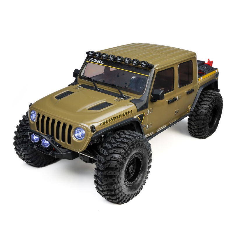 1/10 SCX10 III Motobilt Waypoint Jeep JT Gladiator 4X4 Rock Crawler, Green
