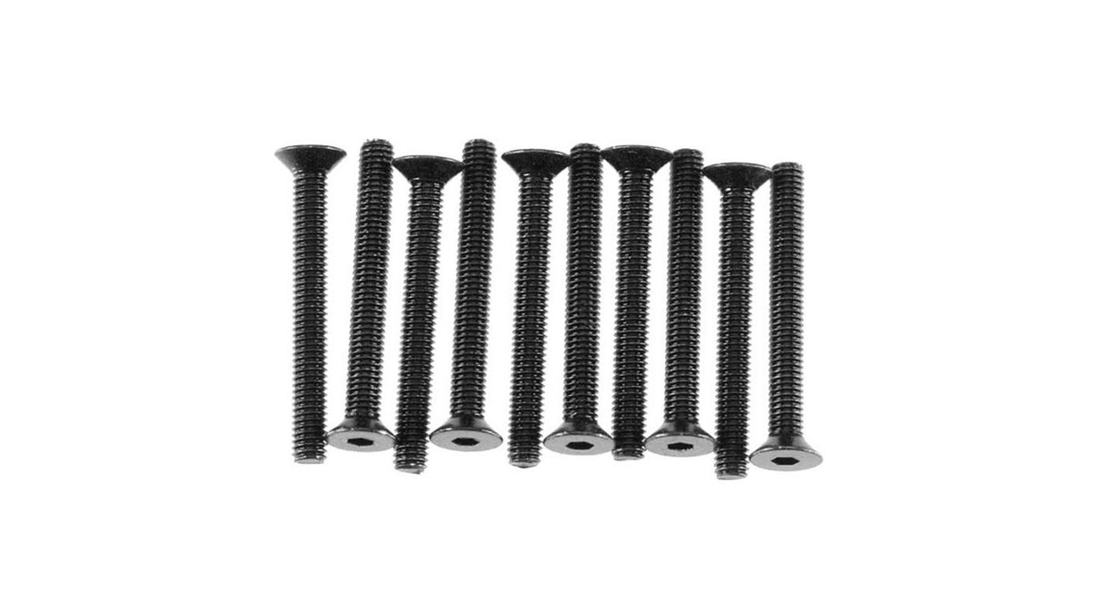 Axial Hex Socket Flat Head M3x25mm Black Oxide (10)