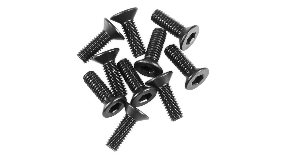 Axial M2.6x8mm Hex Socket Flat Head Black (10 pcs)