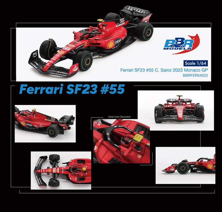 Ferrari SF23 #55 C. Sainz 2023 Monaco GP
