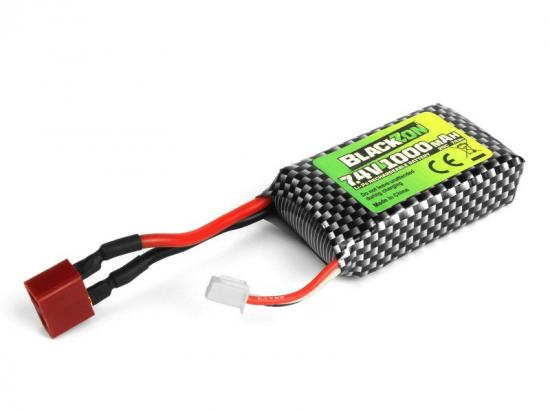 Blackzon Battery Pack LiPo 7.4V 1000mAh