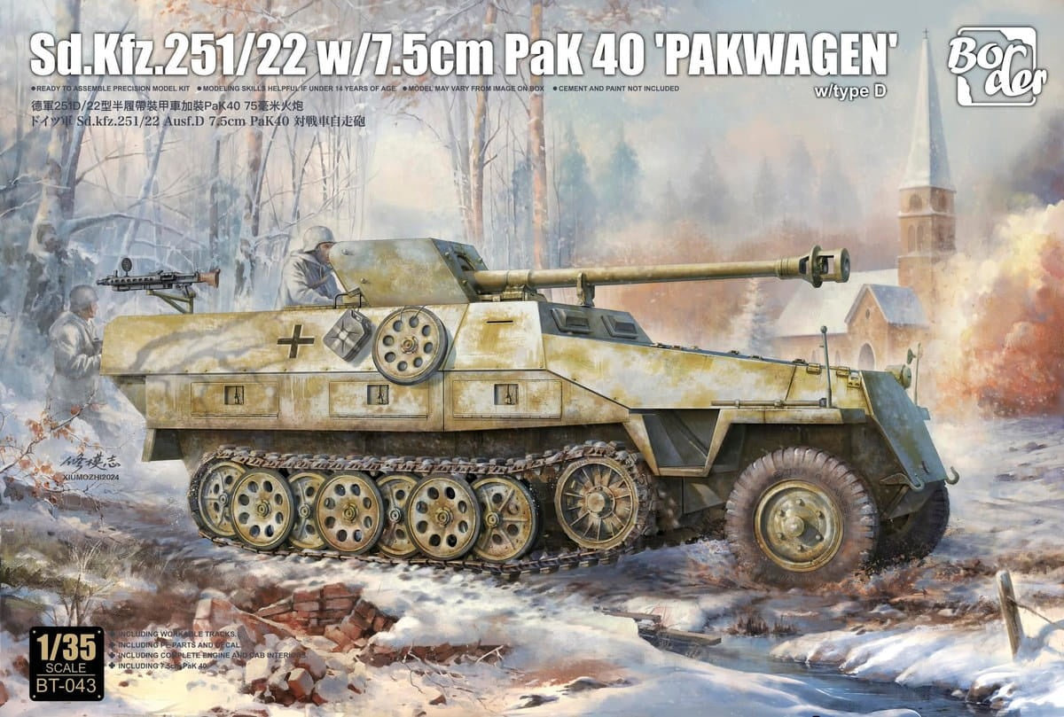 Border 1:35 Sd.Kfz.251/22 w/7.5cm PaK 40 'Pakwagen'