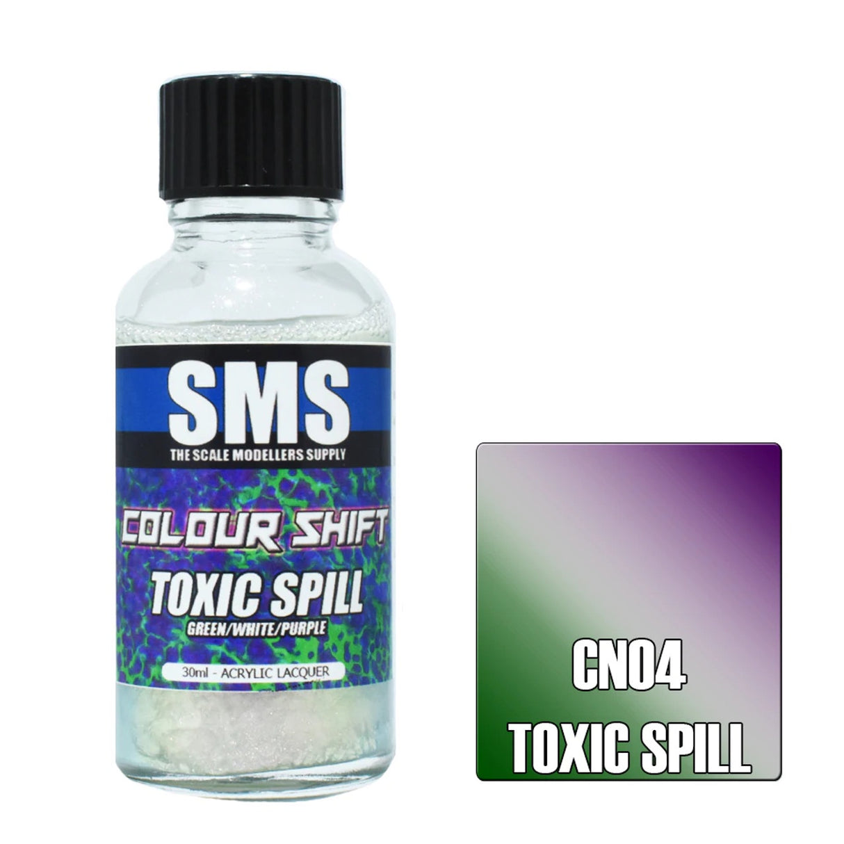 SMS #CN04 Colour Shift Toxic Spill Acrylic Laquer-30ml