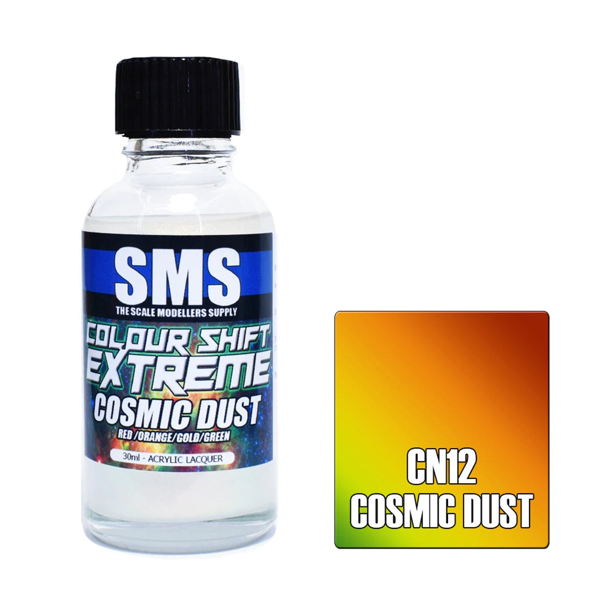 SMS #CN12 Colour Shift Extreme Cosmic Dust Acrylic Laquer-30ml