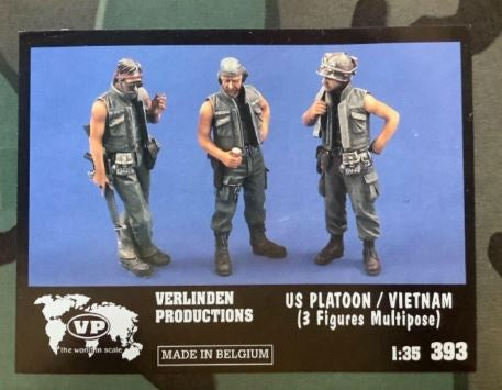 VP 1:35 US Platoon/Vietnam 3 Figures Resin Set