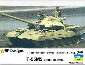 SP Designs 1:35 T-55M5 Mod. 2001/2003 Resin Conv. for Tamiya