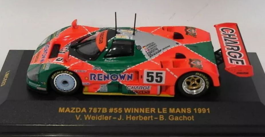 IXO 1:43 Mazda 787B #55 Winner Le Mans 1991