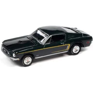 Johnny Lightning 1:64 1968 Ford Mustang GT - Dark Green