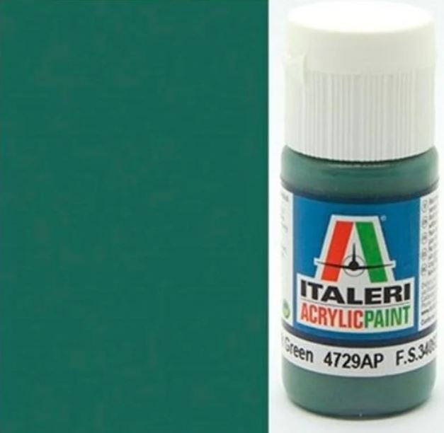 Italeri/Vallejo Acrylic - Flat Euro I Dark Green