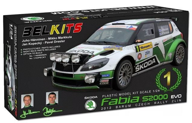 Belkits 1:24 Skoda Fabia S2000 EVO 2012 Barum (LW)