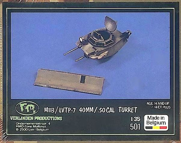 VP 1:35 M113/LVTP-7 40mm/.50 Cal. Turret Resin Conv. Set