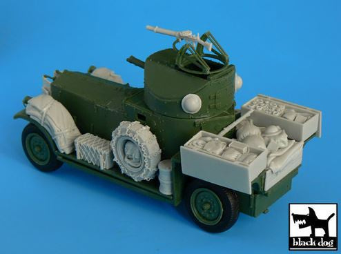 Black Dog 1:35 Pattern 1920 w/Sand Tyres Accessories Resin Set