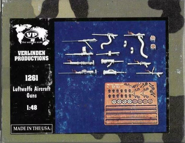 VP 1:48 Luftwaffe Aircraft Guns Resin Set