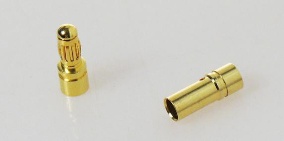 Dual Sky DB4 SET Motor Bullet Plug Male/Female (3 pairs w/ shrink tube), D = 4.0mm