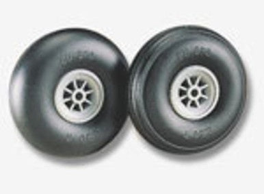 Dubro 3 1/2" Diameter Smooth Surface Wheels (2)