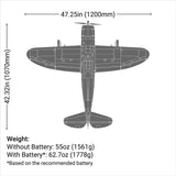 E-Flite P-47 Razorback 1.2m BNF Basic