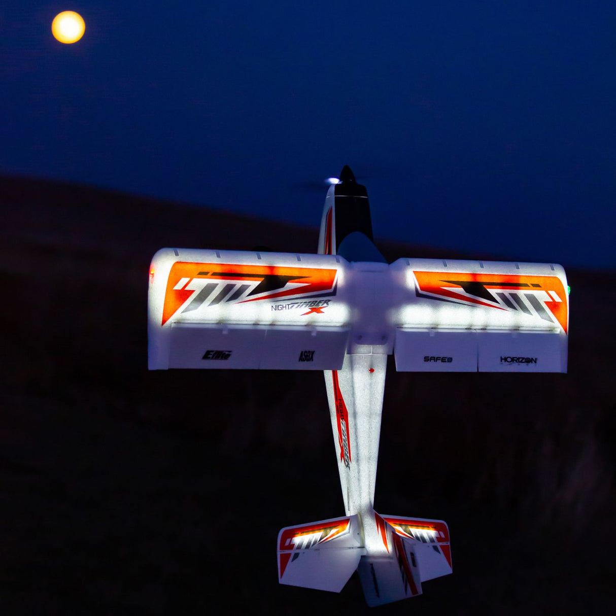 E-Flite Night Timber X 1.2M BNF Basic w/AS3X & SAFE Select