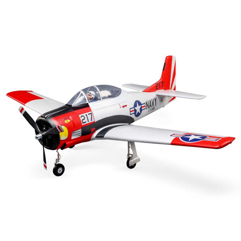 E-Flite 2022 T-28 Trojan 1.2m with Smart BNF Basic