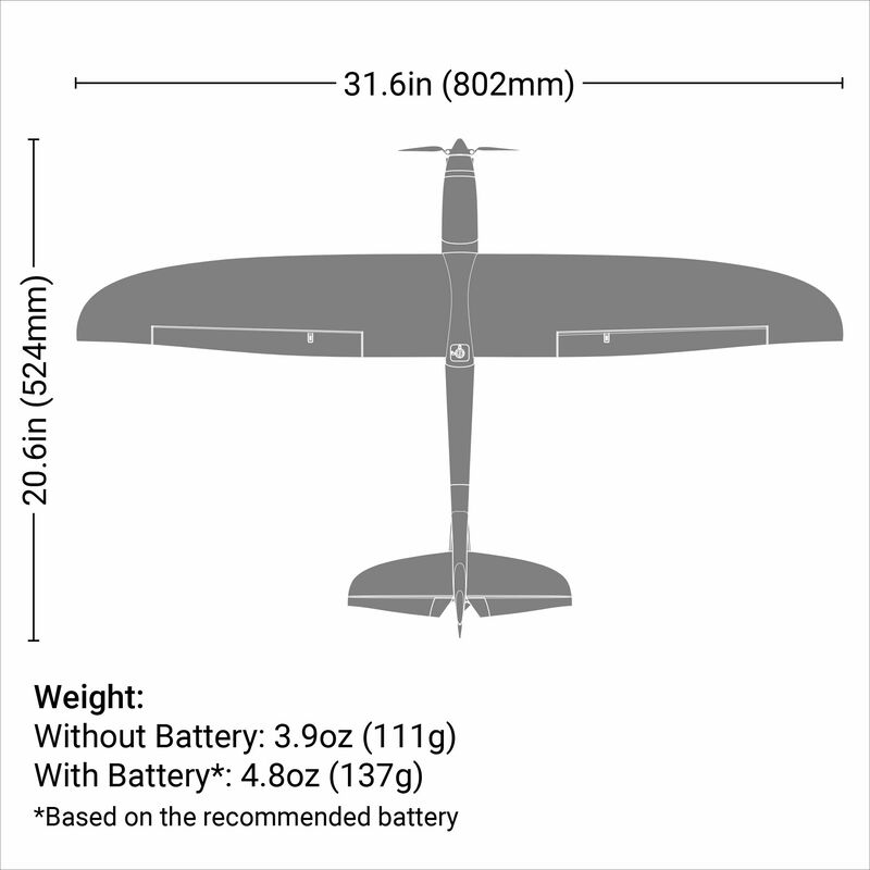 E-Flite UMX Conscendo BNF Basic w/AS3X & SAFE Select