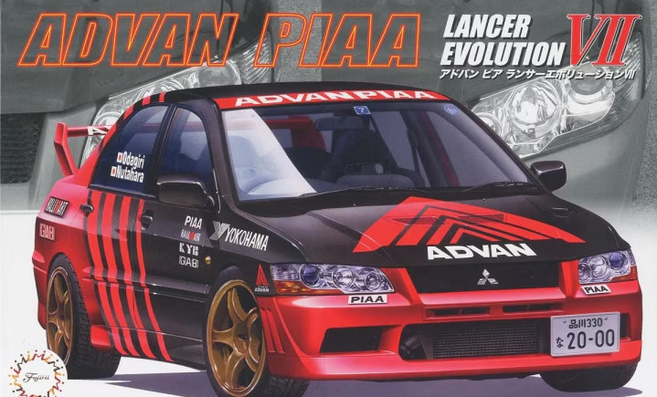 Fujimi 1/24 ADVAN PIAA Lancer Evolution VII
