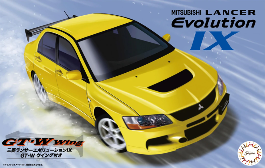 Fujimi 1:24 Mitsubishi Lancer Evolution IX GSR w/GT Wing