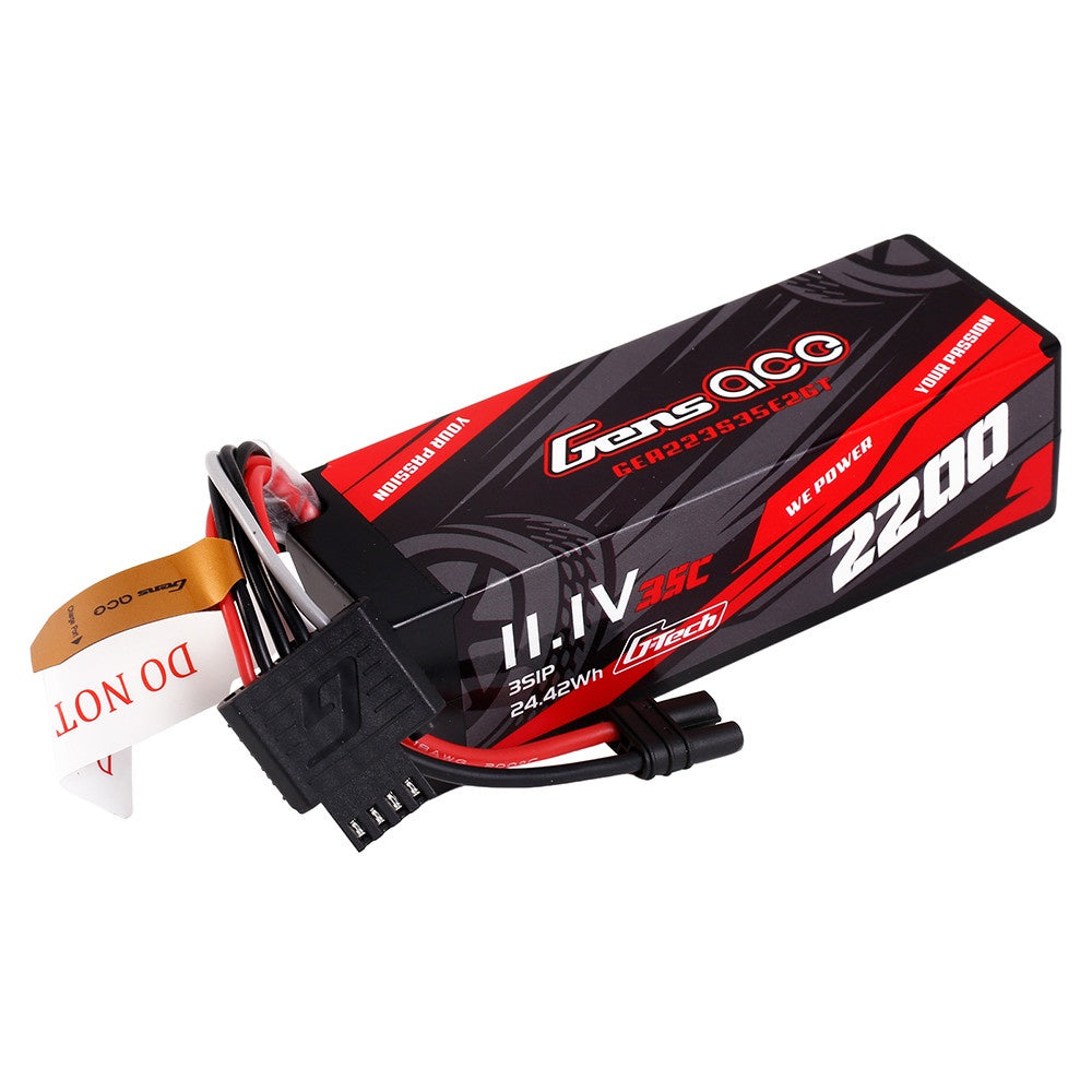 Gens Ace 2200 3S 11.1v 35C Hardcase Lipo Battery with IEC2 for Brushless Grom