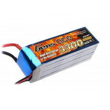 Gens-Ace 3300mAh 6S 22.2v 45C with EC5 Plug
