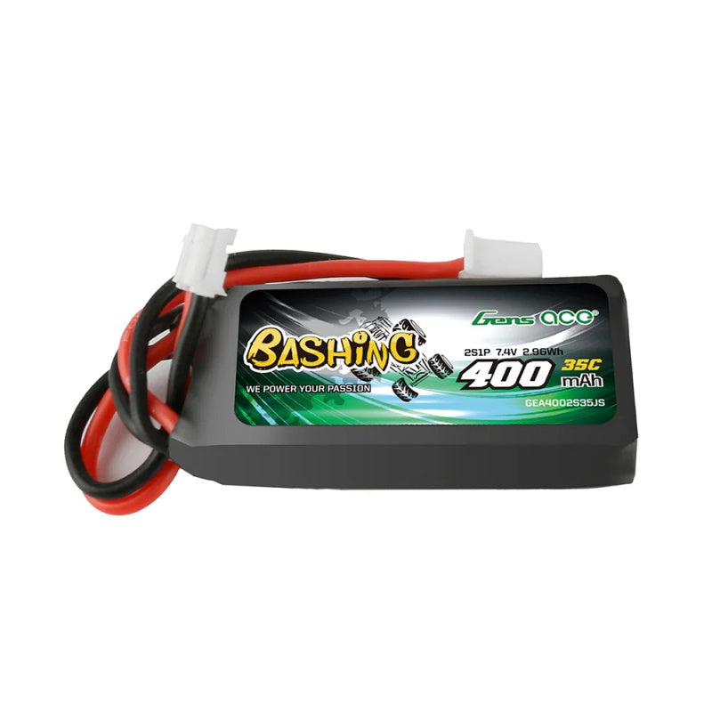 Gens Ace 2S 7.4 400mAh 35C Lipo Battery for SCX24