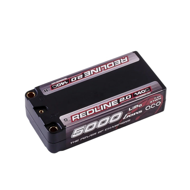 Gens Ace Redline 2.0 5000mAh 2S 140C 7.4V HardCase