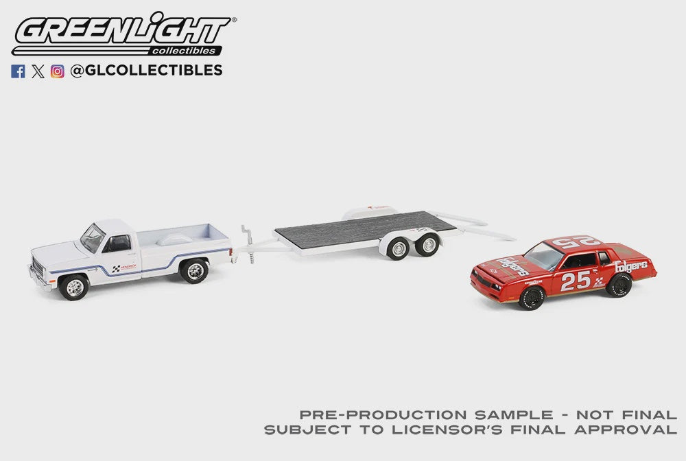 1986 Chevrolet C30 Custom Deluxe & 1986 Chevrolet Monte Carlo SS with Flatbed Trailer