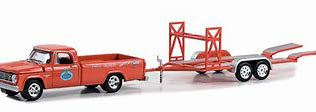 GL 1:64 1967 Dodge D-100 with Tandem Car Trailer