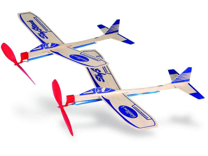 Guillows Sky Streak Twin Pack Balsa Planes Rubber Band Powered