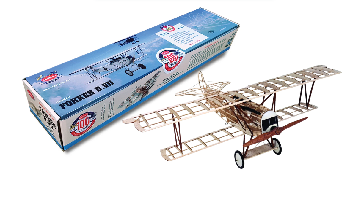 Guillows 1/19 WW1 German Fokker D.7 Balsa Kit
