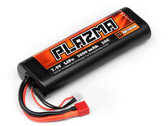 HPI Racing PLAZMA 7.4V 3000MAH 20C LIPO Round Case