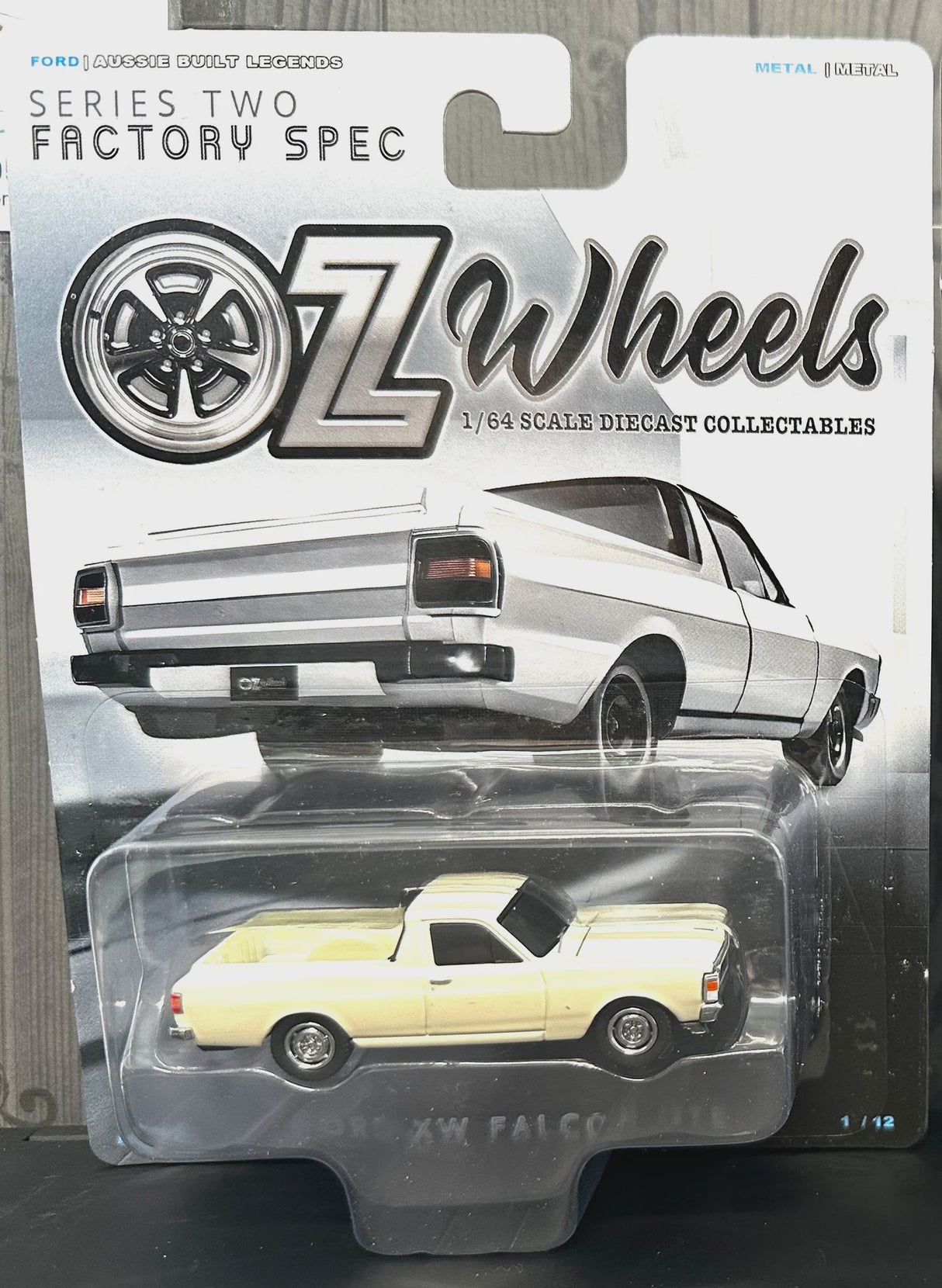 DDA Oz Wheels 1:64 Ford XW Falcon Ute White/Cream