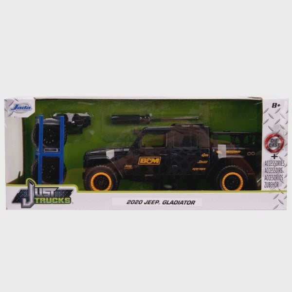 Jada 1:24 JT 2020 Jeep Gladiator W/ Rack and Tyres Black