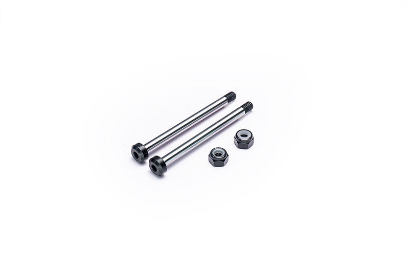 Yokomo Inner Hardened Arm Pin/Suspension Shaft 3x42.1mm (w/Alum Locknuts) (2) YZ-870C / YZ-10