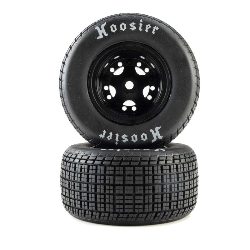 Hoosier Tires, Soft, Mounted, Black, Front or Rear (2): 22S DLM Late Model