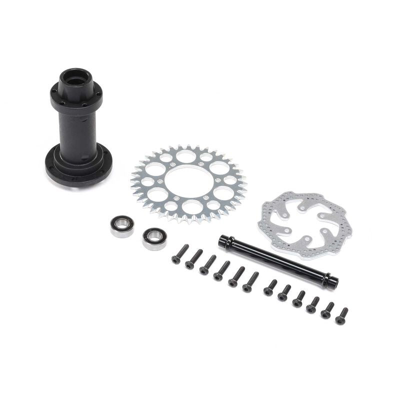 Losi Promoto MX Complete Rear Hub Assembly