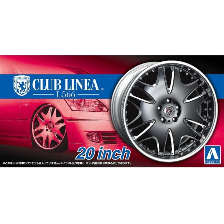 Aoshima 1:24 Club Linea 20 Inch Rims/Tyres