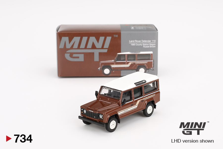 Land Rover Defender 110 1985 County Station Wagon Russet Brown