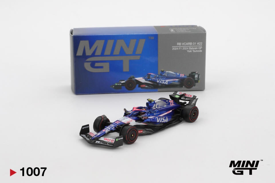 Mini GT 1:64 RB VCARB 01 #3 Daniel Ricciardo 2024 F1 2024 Bahrain GP