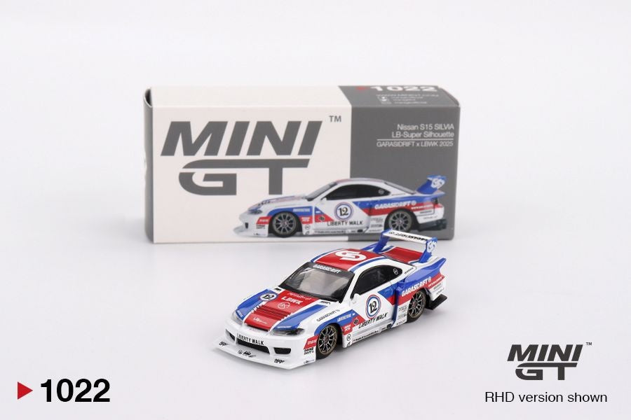 Mini GT 1:64 Nissan S15 SILVIA GARASIDRIFT x LBWK 2025