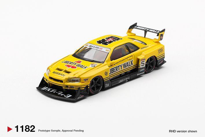 Mini GT 1:64 Nissan LB-ER34 Super Silhouette SKYLINE Sport Yellow