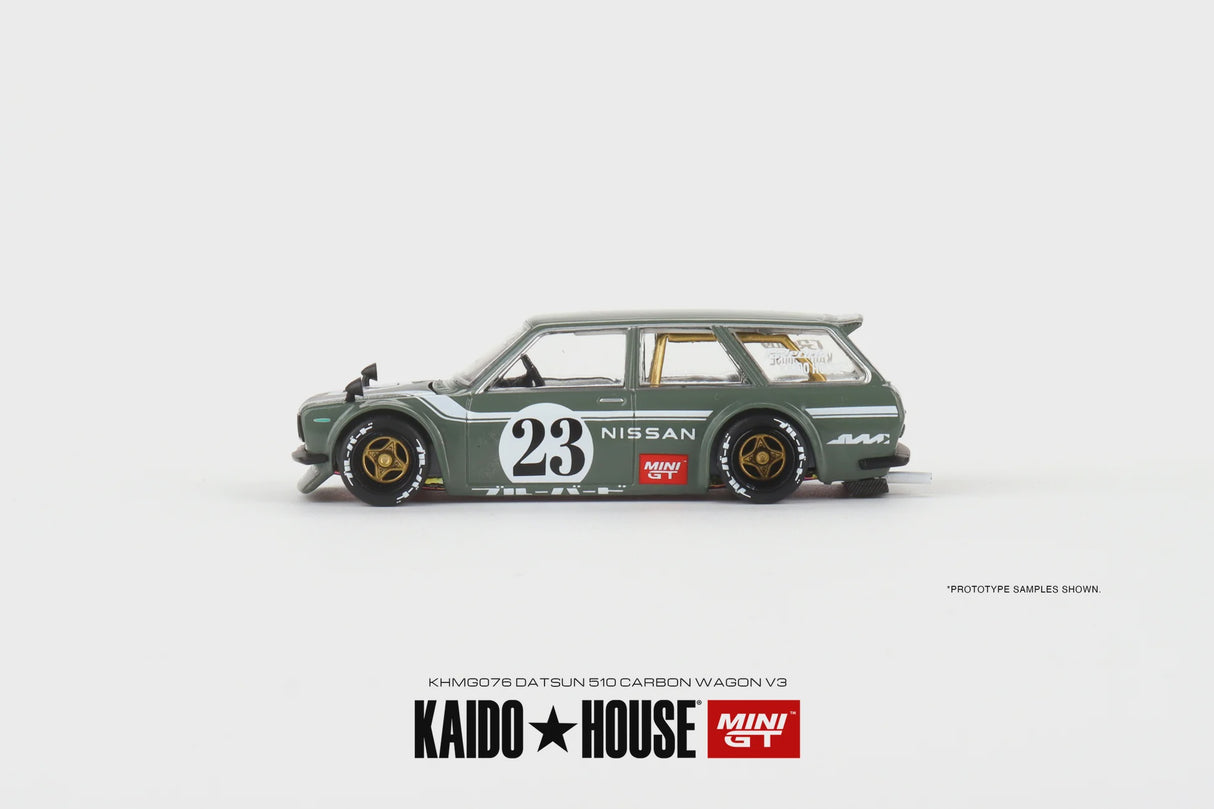 Mini GT 1:64 Kaido House Datsun 510 Wagon Carbon Fibre V3