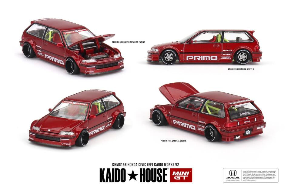 Mini GT 1:64 Honda Civic (EF) Kaido Works V