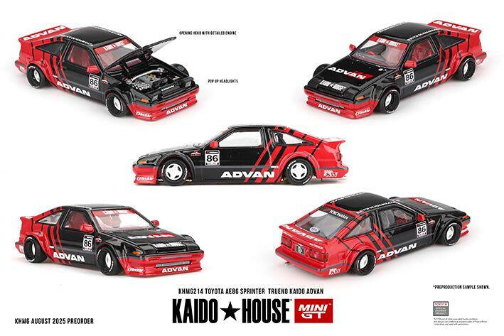 Mini GT 1:64 Toyota AE86 Sprinter Trueno Kaido ADVAN