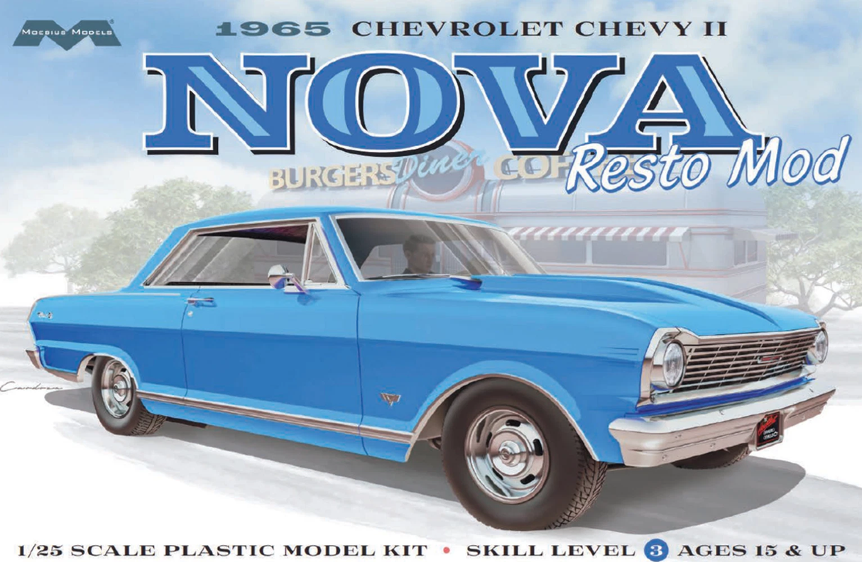 Moebius Models 1/25 1965 Chevy II Nova Resto Mod