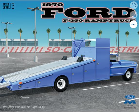 Moebius Models 1/25 1970 Ford F-350 Ramp Truck